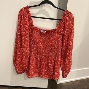 Madewell Lucie Smocked Top
